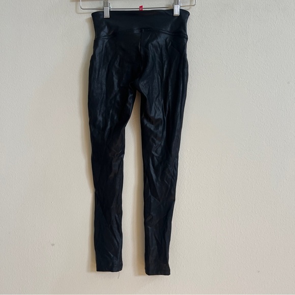 SPANX Faux Leather Leggings in Black - Picture 9 of 9